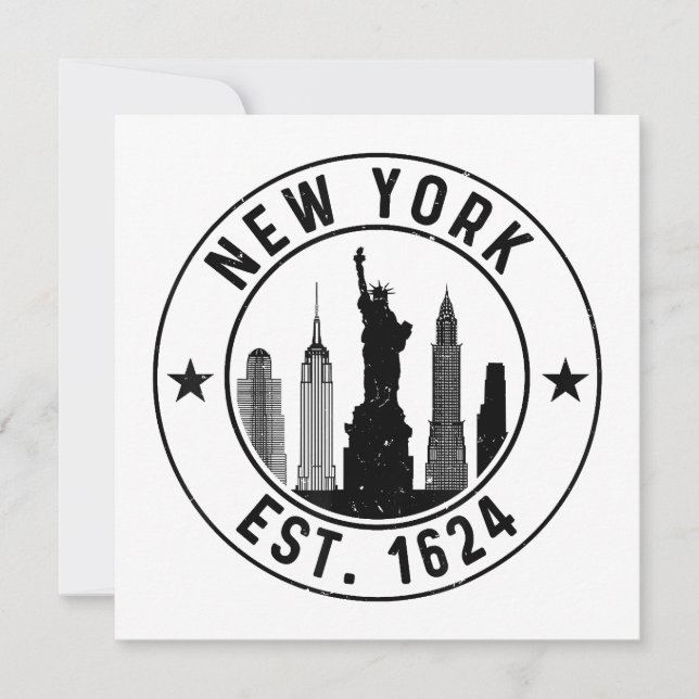 Convite New York Est. Lover Nyc 1624 (Frente)