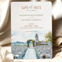 Newport Harbor Island Resort Save Date (Salve a da