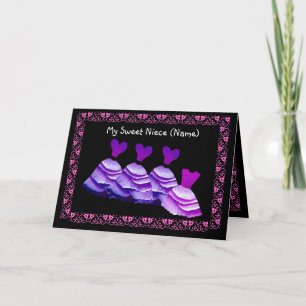 Convite NIECE - Flower Girl Invitation - PURPLE Gowns