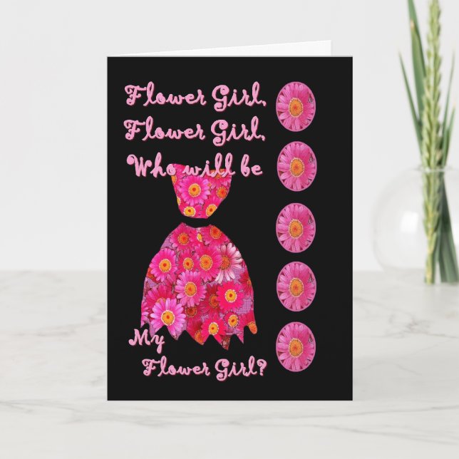 Convite NIECE Flower Girl PINKY RED Vress (Frente)