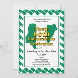 Convite NIGÉRIA 60ª INDEPENDÊNCIA | Sinalizador nigeriano