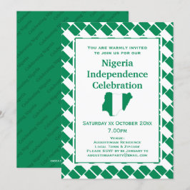 Convite NIGÉRIA INDEPENDENDÊNCIA CELEBRAÇÃO DA Nigéria