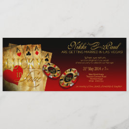 Convite Nikki CHAMPANHE METÁLICA Casamento em Las Vegas