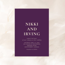 Nikki Purple Modern Wedding