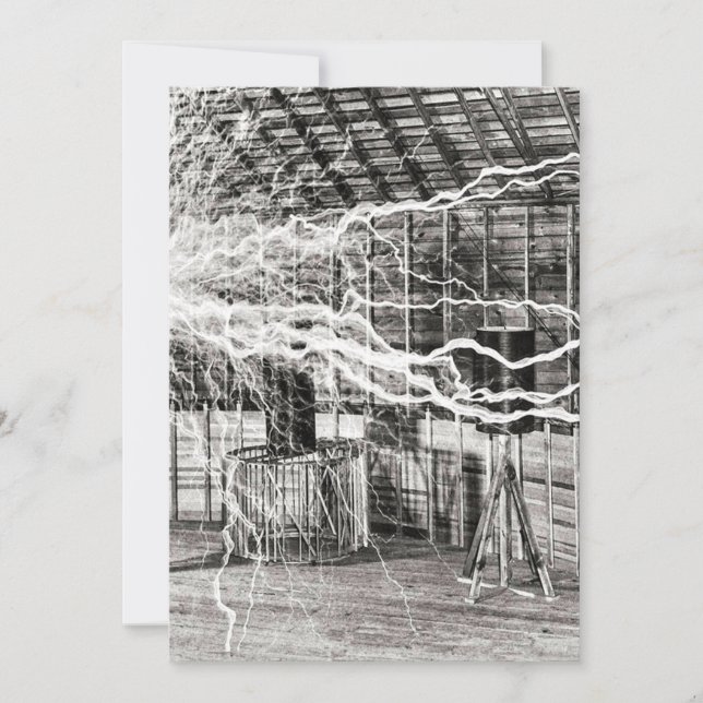 Convite Nikola Tesla Electricity (Frente)