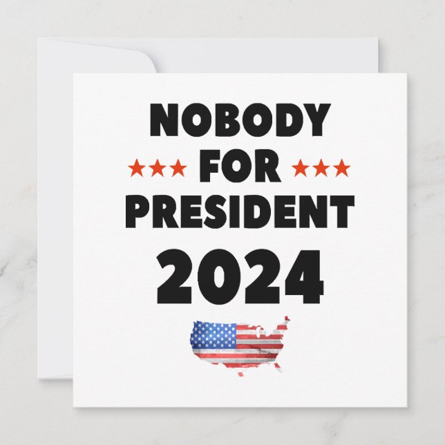 Convite Ninguém para Presidente 2024 (Frente)