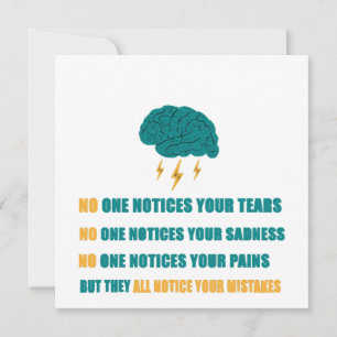 Convite Ninguém percebe sua tristeza