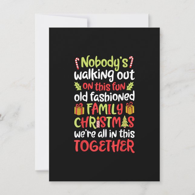 Convite Ninguém Vai Embora Desta Alegre e Velha Família de (Frente)