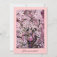 NINHO DE PÁSSARO, ÁRVORE COM FLORES ROSADAS BRANCA