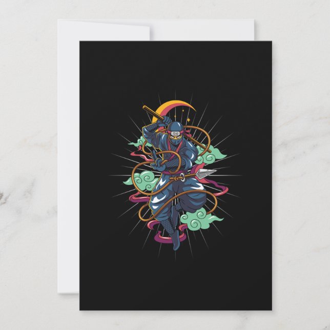 Convite Ninja Manga Anime Japonês Manga Fans Gift (Frente)