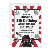 Ninja Samurai Warrior Kids Festa de aniversário