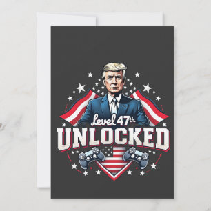 Convite Nível 47 desbloqueado Dia de Inauguração de Trump 