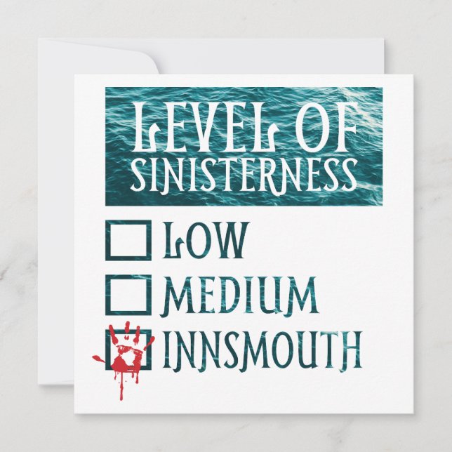 Convite Nível de Lovecraft Innsmouth (Frente)
