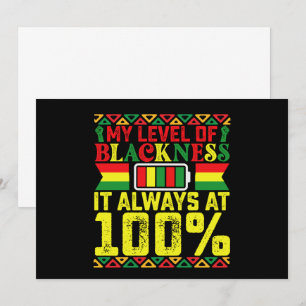 Convite Nível De Negritude Juneteenth História Negra 