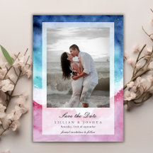 No Beach Casamento Tropical Oceano Salvar A Data 