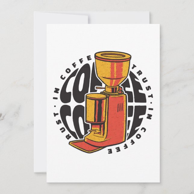 Convite No Café confiamos (Frente)