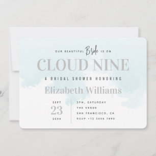 Convite No Chá de panela Mínimo Cloud Nine