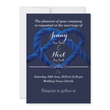 Nó de Amor Azul Marinho e Branco Casamento Persona