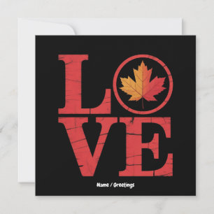 Convite No dia do Canadá, Mapeamento Folha de Amor Sinaliz