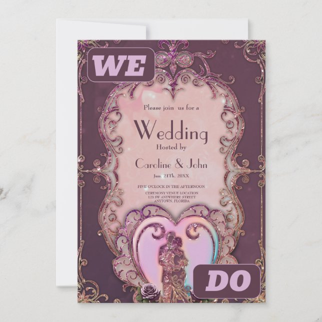 Convite No Embrião do Coração. (Frente)