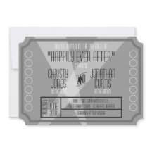 Convite no Estilo de Bilhete do Antigo Hollywood