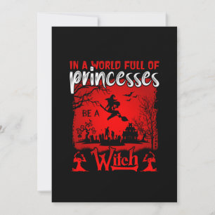 Convite No Halloween Num Mundo Cheio De Princesas Sê Uma B