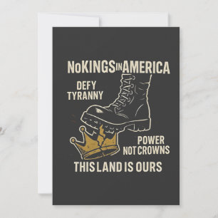 Convite No Kings in America Anti-Trump 4 de julho
