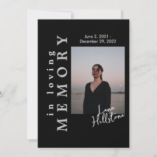 Convite No Loving Memory Black Funeral Program