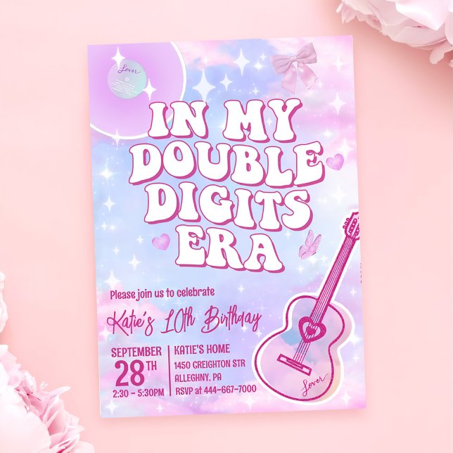 Convite No meu aniversário de dois dígitos (Criador carregado)