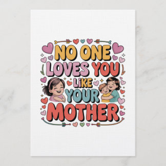 Convite No One Loves You Like Your Mother