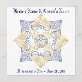 Convite Nó Wedding celta Inivitation (Não-tradicional)