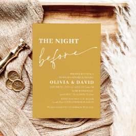 Convite Noite Amarela antes do Janto de ensaio Convidar