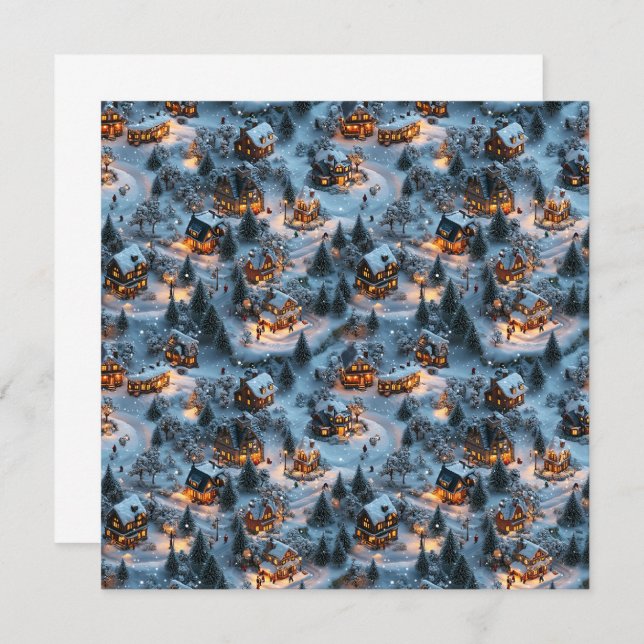 Convite Noite antes do Natal - Serenidade selvagem (Frente/Verso)