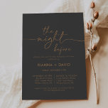 Convite Noite Clássica Dourada antes do Janto de ensaio<br><div class="desc">Esta noite clássica de ouro antes do convite para janto de ensaio é perfeita para um evento moderno. O design simples e elegante apresenta a tipografia clássica e de rico em ouro.</div>