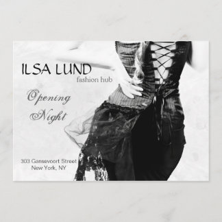 Convite Noite da inauguração da loja da forma