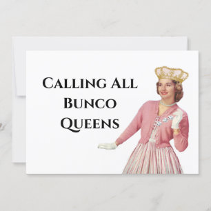 Convite Noite da Rainha do Funny Bunco