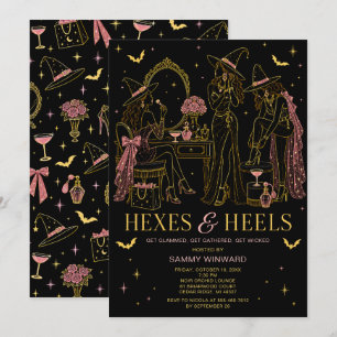 Convite Noite das Garotas de Hexes & Saltos Altos no Hallo