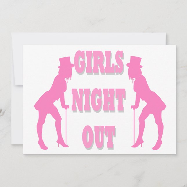 Convite Noite das garotas fora (Frente)