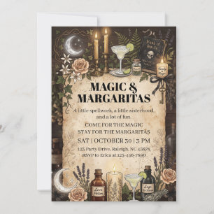 Convite Noite das Meninas Inspirada em Magia Prática