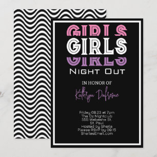 Convite Noite das Meninas Personalizada