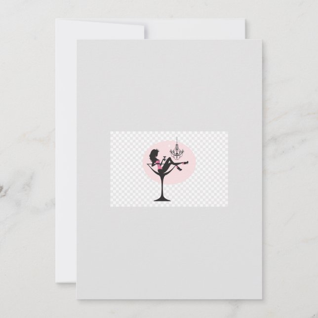 Convite Noite das Senhoras (Cartão estilo retrô) (Verso)