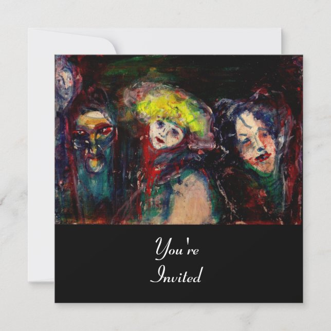 Convite NOITE DE CARNIVAL EM Máscaras de Mascarada venezia (Frente)