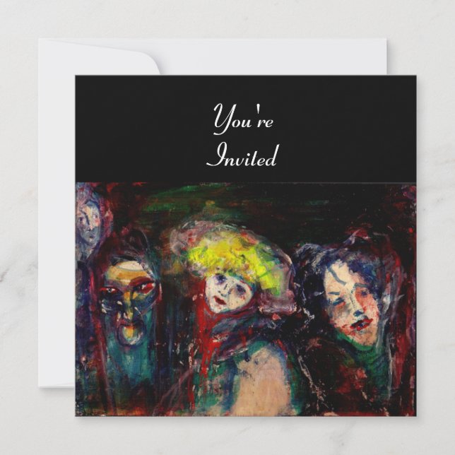 Convite NOITE DE CARNIVAL EM Máscaras de Mascarada venezia (Frente)