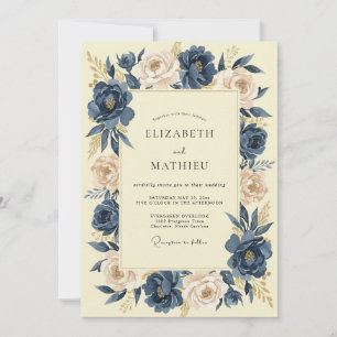 Convite Noite de Champanhe Ranunculus Eucalipto Casamento