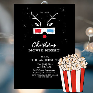 Convite Noite de Cinema de Natal