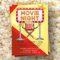 Noite de Cinema Festa de Aniversário com Pipoca