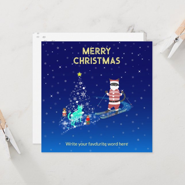 Convite Noite de Coração Aquecido do Papai Noel (Frente/Verso In Situ)