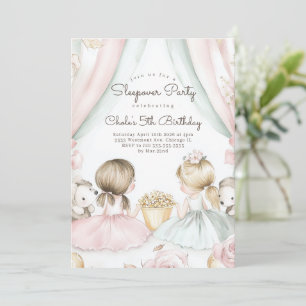 Convite Noite de Festa de aniversário de soneca Aniversári