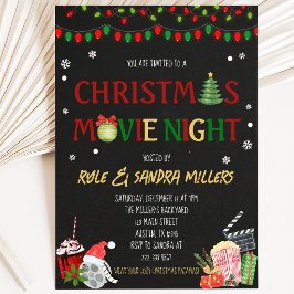 Convite Noite de Filme de Natal