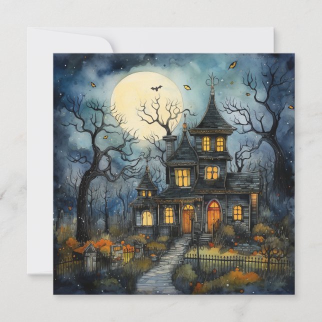 Convite 👻 🎉 Noite De Ghouls Em: Um Soiree Spooktacular!  (Frente)